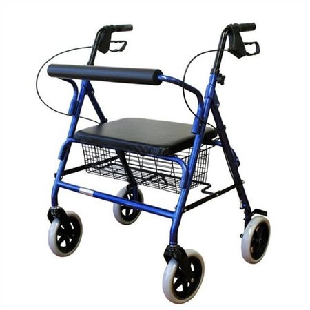 KARMAN HEALTHCARE Karman Healthcare R-4800-BL Heavy Duty Rollator-Blue R-4800-BL